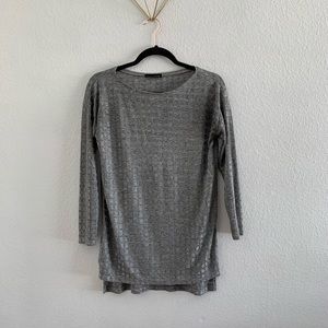 Zara Gray Silver Top